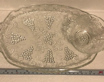 ヴィンテージ アンカーホッキング 8ピース ガラス スナックセット