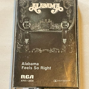 Cinta de casete vintage Alabama Feels So Right, 1981