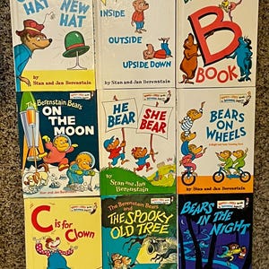 Książka dla początkujących The Berenstain Bear Bright and Early Beginner autorstwa Stana i Jan Berenstain w doskonałym stanie - Ty wybierasz! D4