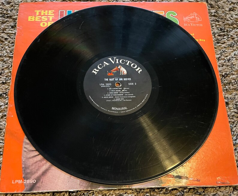 Vintage the Best of Jim Reeves Vinyl Record Album 1964 Etsy