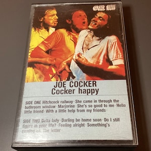 Vintage Joe Cocker Cocker Happy Cassette Tape