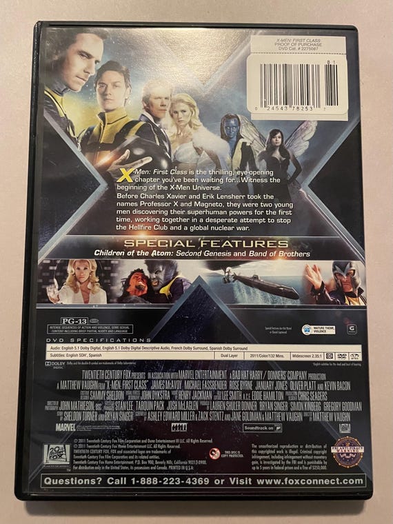 X-men First Class DVD - Etsy