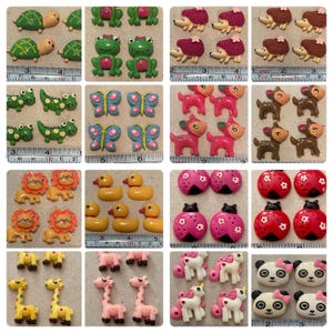 Animal Resin Cabochons Flatback Crafts Art Scrapbooking Hair Bows Crocs