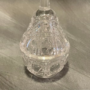 Vintage Cut Glass Pear Trinket