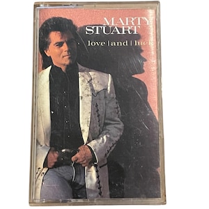 Vintage Marty Stuart Love and Luck Cassette Tape 1994