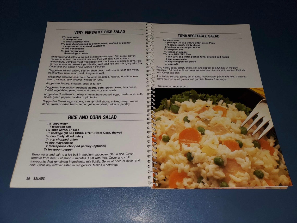 1989 All time Favorite recipes Minute rice cookbook 96 pages C | Etsy