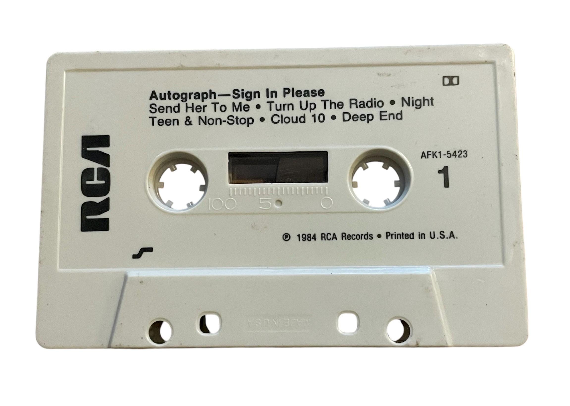Vintage Autograph Sign in Please Cassette Tape 1984 - Etsy