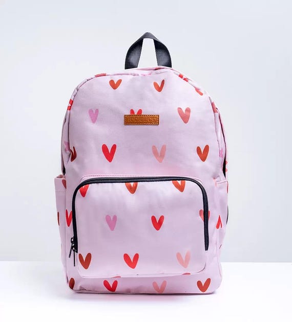 aesthetic kids backpack Hearts Backpack, Cute Adapted Feeding Tube Backpack, Aesthetic Kids Bag,  Medical Travel Backpack, Gifts for Kids