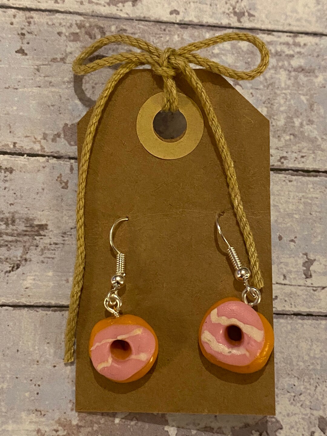 Handmade Polymer Clay Donut Earrings Etsy