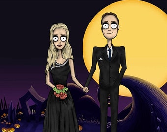 Décorations murales Halloween - Portrait style Tim Burton - The Original Nightmare Portraits