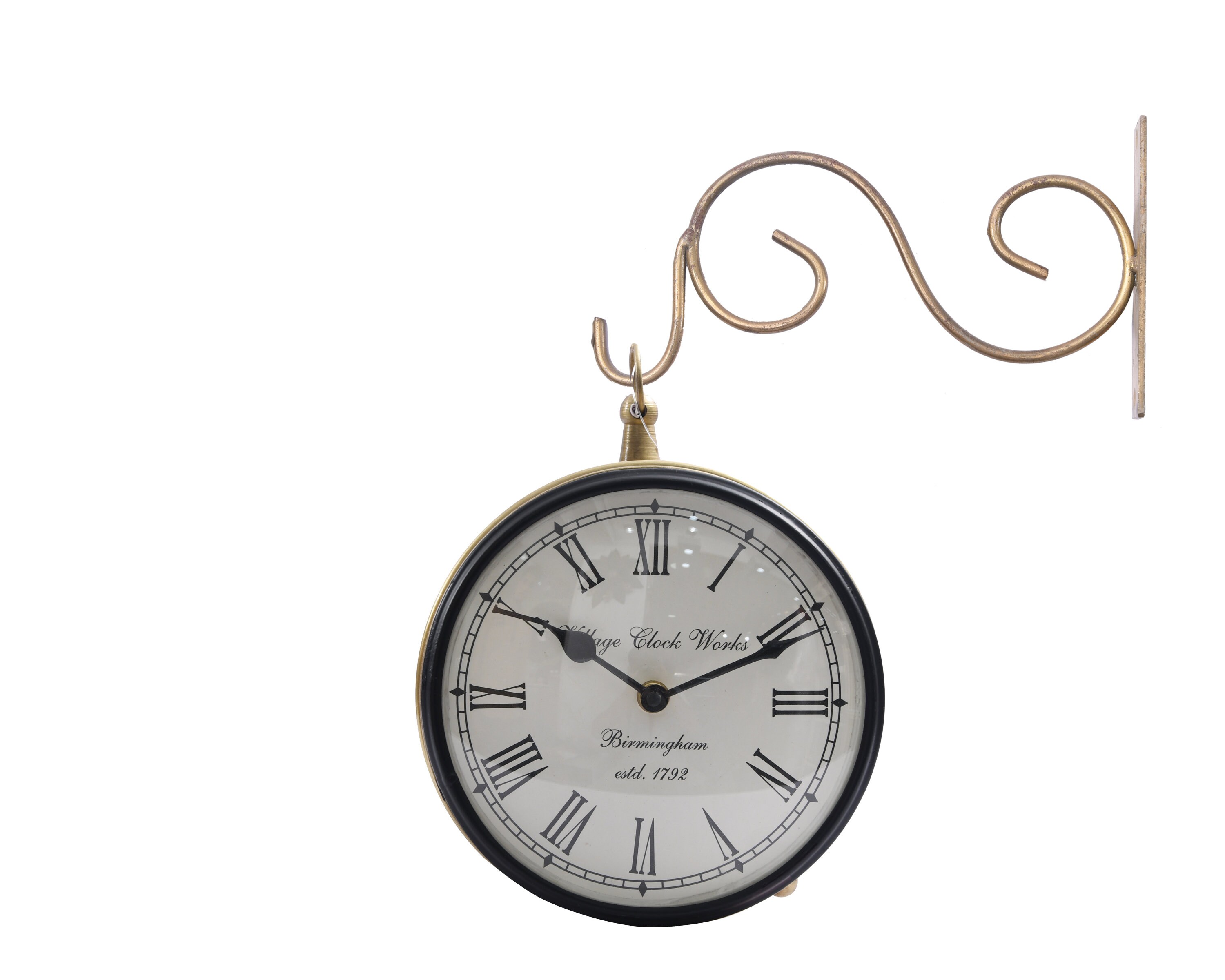 METAL WALL CLOCK Vintage Unique Wall Clock Wood Large Wall Etsy UK