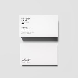 Plantilla de tarjeta de visita, tarjetas de visita minimalistas, tarjetas de visita imprimibles