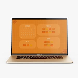 Fall Autumn Desktop Organizer Wallpaper + Folder Icon Bundle
