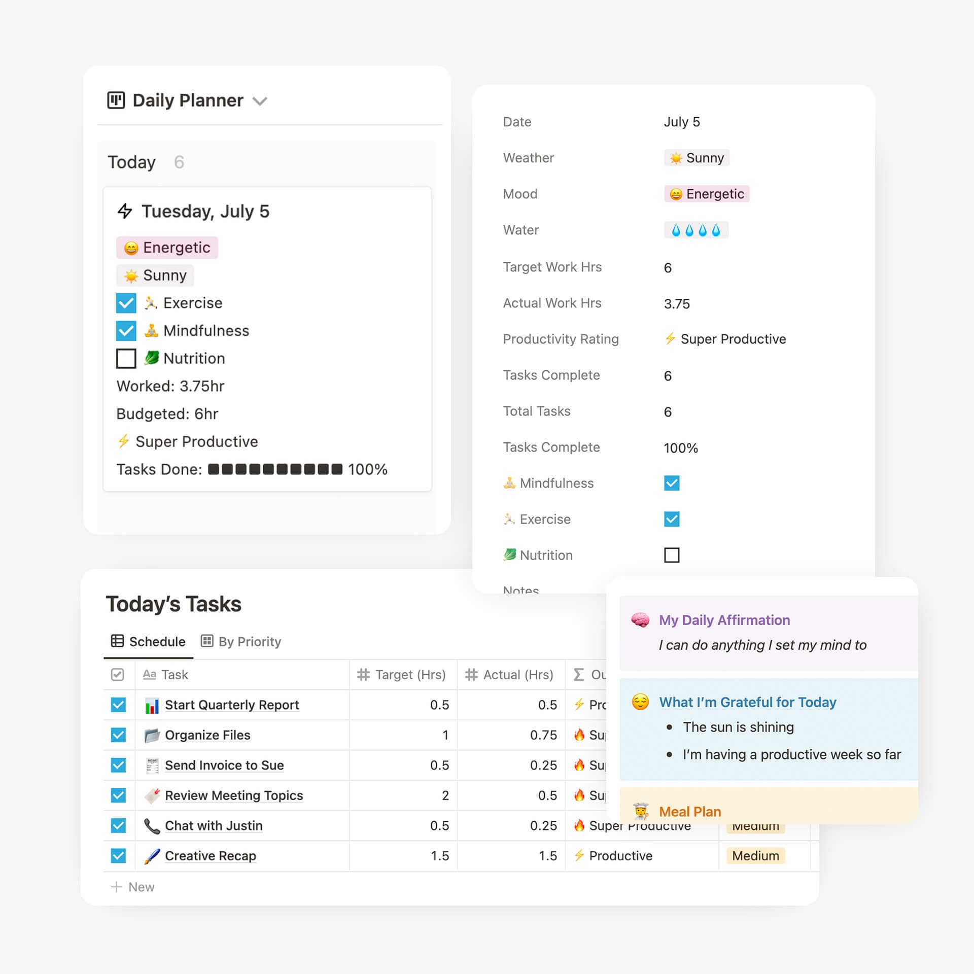 The Ultimate Notion Planner Template (daily, Weekly, Monthly) | All-in ...