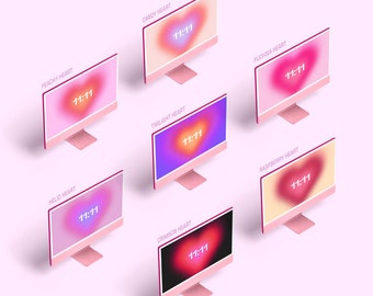 Aura Heart Clock Screensaver – Aura Hearts Pack (7-Pack) for Mac