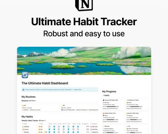 The Ultimate Notion Habit Tracker for 2024 | Daily Productivity Notion Template | Minimalist & Aesthetic