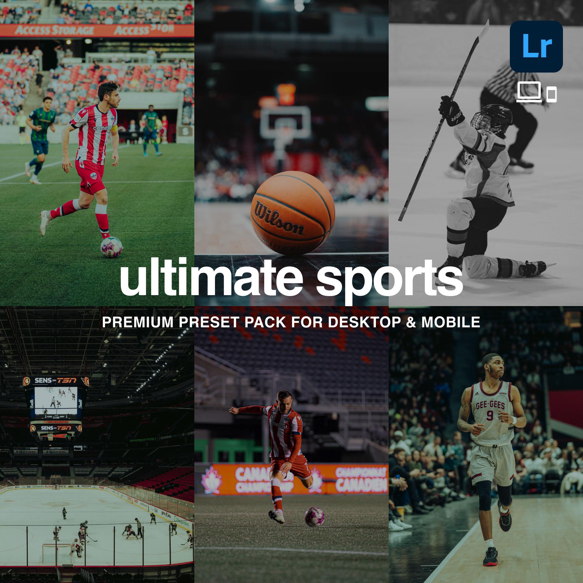 The Ultimate Sports Lightroom Preset Pack | Mobile & Desktop | Athlete ...