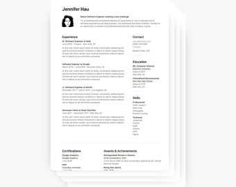 Das Essential Notion Resume Template Pack | Ästhetisch & Minimalistisch