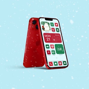 Christmas Aesthetic App Icons | iOS App Covers | Winter Holiday Themed Icons for iPad & iPhone