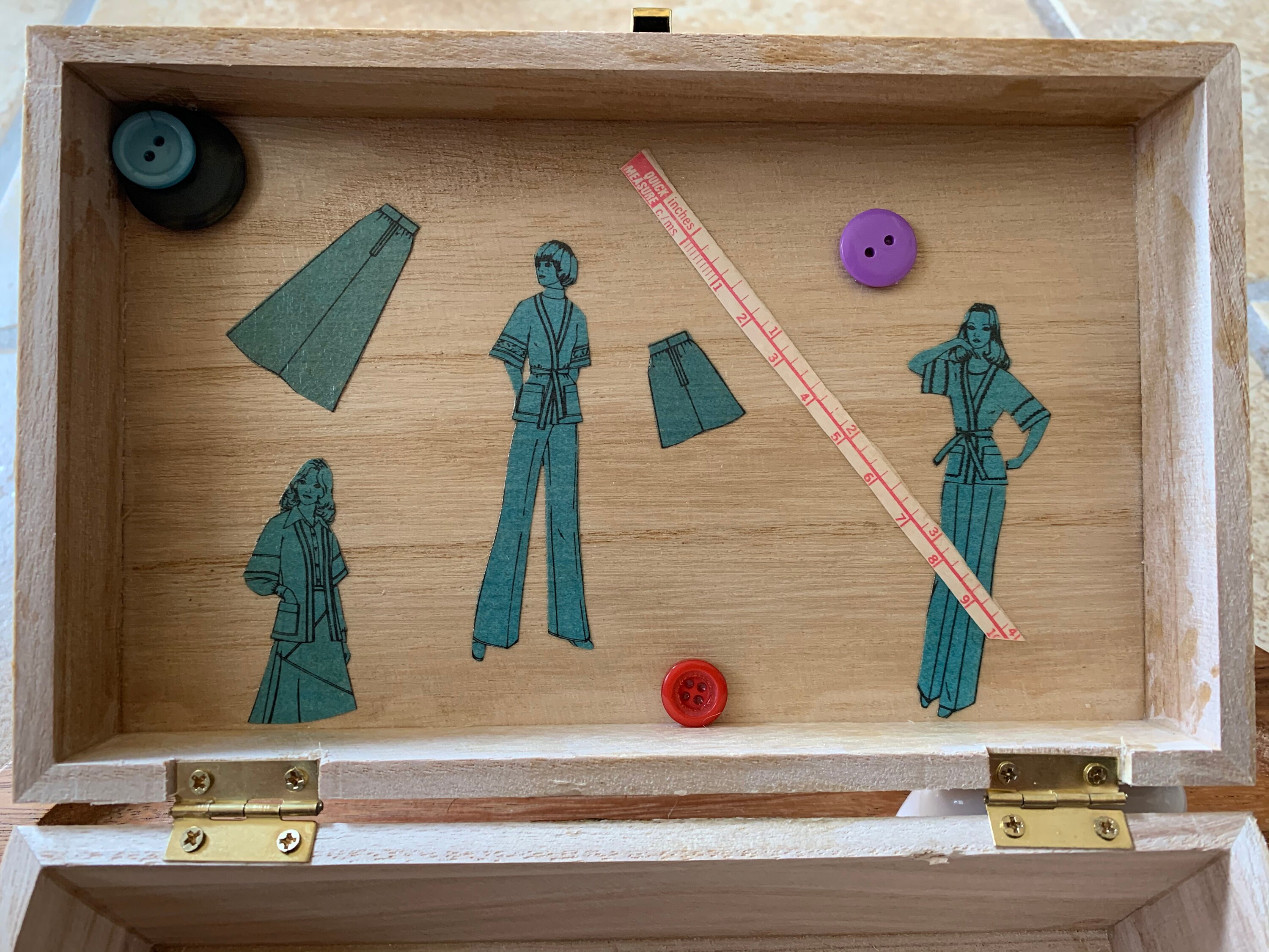 Handcrafted Wooden Sewing Storage Box Etsy