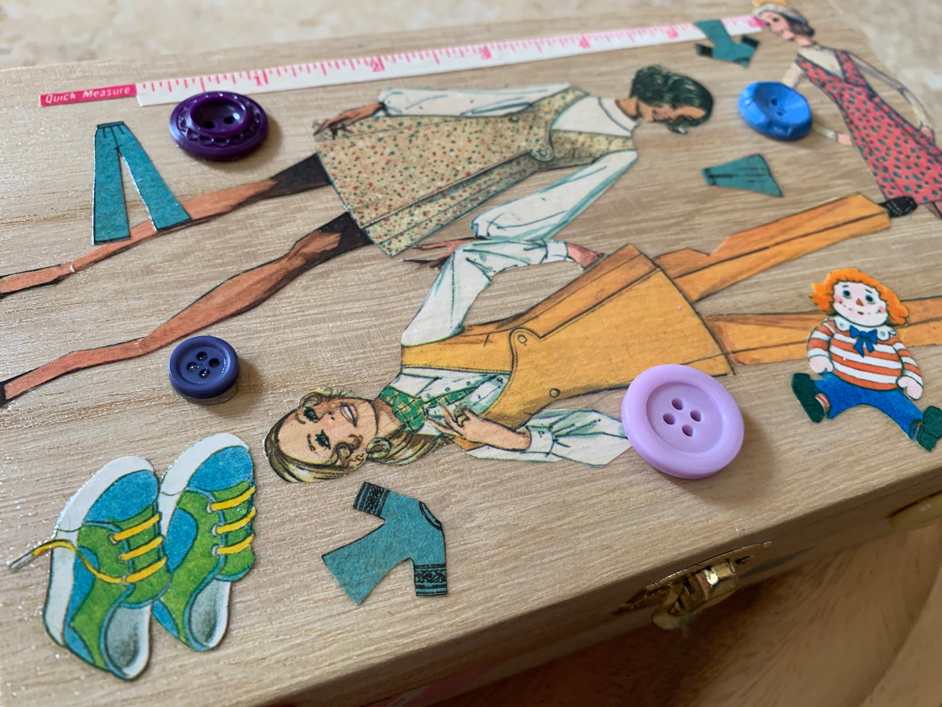 Handcrafted Wooden Sewing Storage Box Etsy