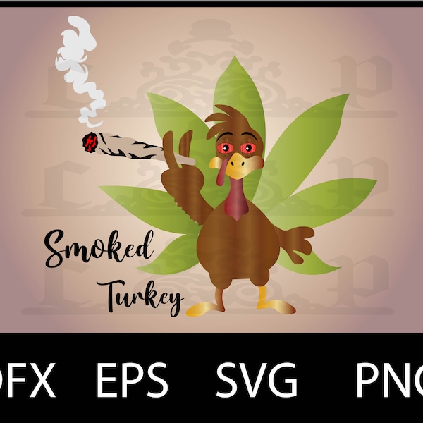 Smoked Turkey | Thanksgiving svg | Turkey Digital | Sublimation | Digital Print | Distressed Turkey svg