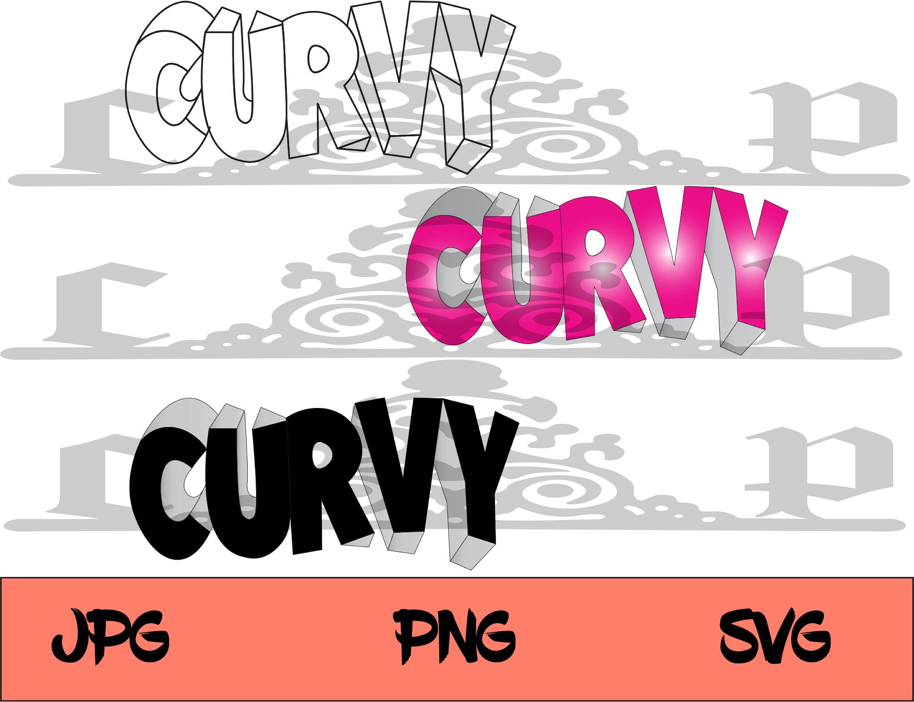 Curvy Text Svg Png Jpg Etsy