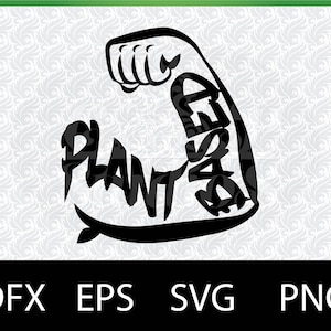 | musculaire du bras à base de plantes | végétarien | Svg png | | Svg saine | de téléchargement numérique