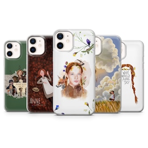 Anne Green Gables Cover for iPhone 15, 14, 13, 12, 11, SE, XR, XS, 8, Pixel 8 Pro, 7A, 7, 6, Samsung S23, S22, S21, A54, A14