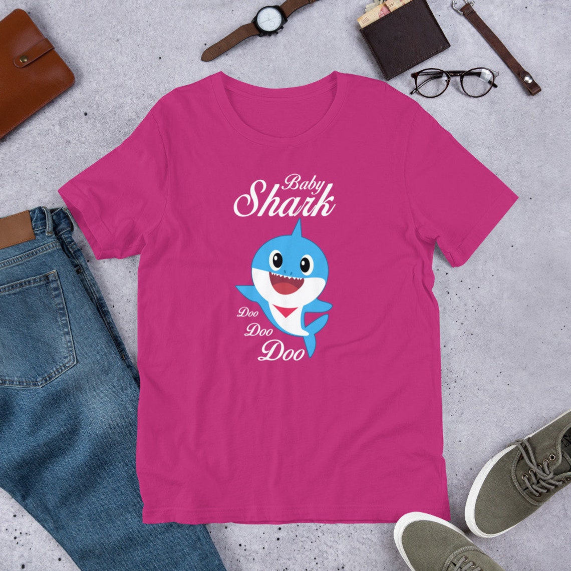 Baby Shark ShortSleeve Unisex TShirt For Men Women Etsy