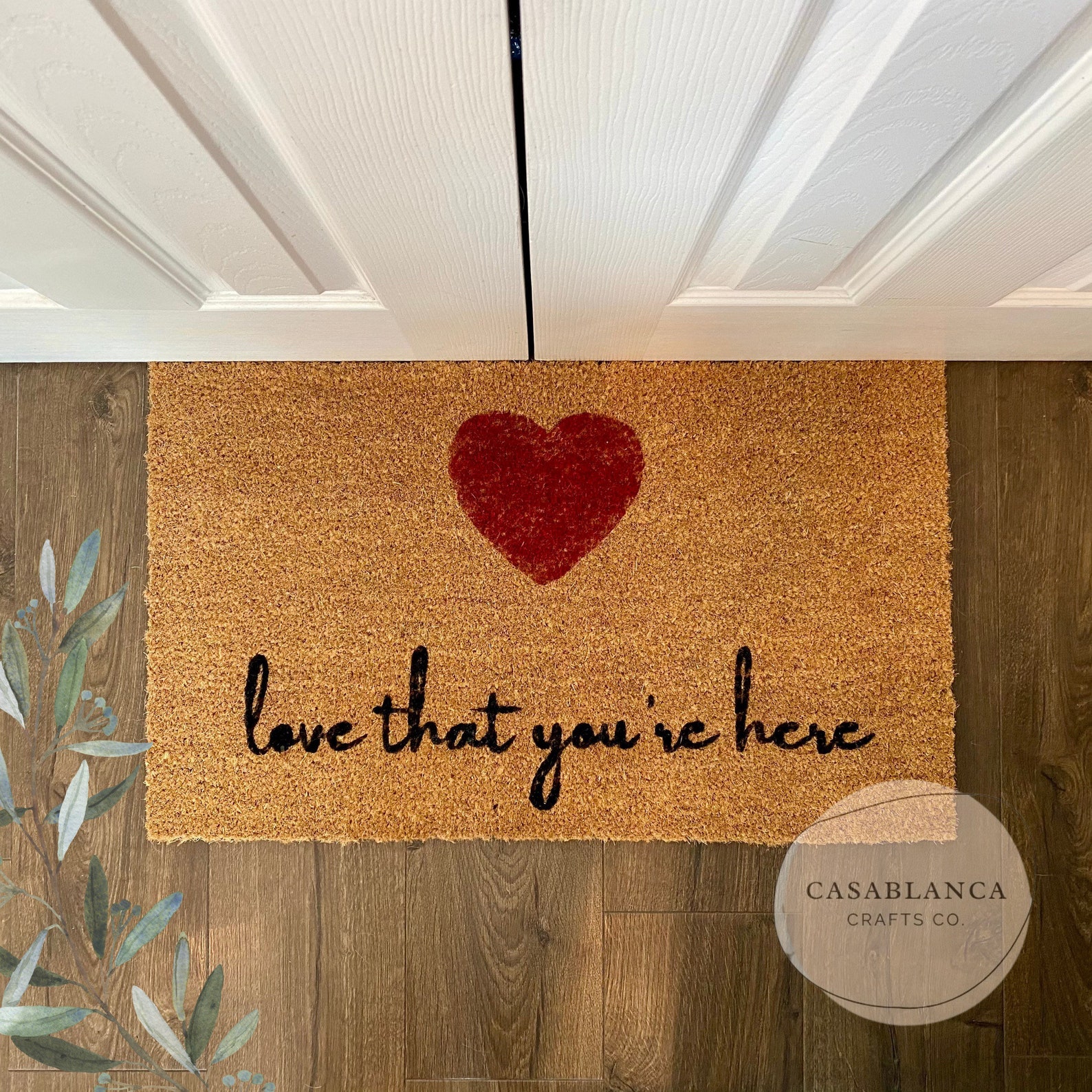 Valentine Doormat Door Mat Love That Youre Here Be My Etsy