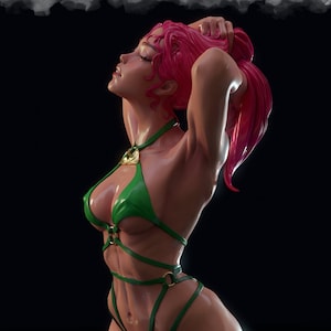Kelly en la piscina / Miniatura femenina de resina 3D. Pin up miniatura / 40 mm / 75 mm / 100 mm / por Astland