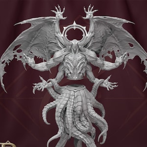 Die Große Invokation | Kultist D&D kompatibler feind Göttlicher Dämon 3D gedrucktes Modell | 75mm | von Parasite Collectibles