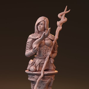 Shainor-Ta-Lay Büste | Fantasy Büste untote Monster Kickstarter 3d Kunstharz print | von HardWitch Games