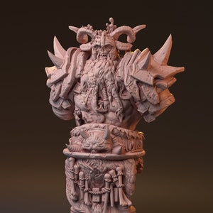 Bostor-Hellbraun Büste | Fantasy Büste untote Monster Kickstarter 3d Kunstharz print | von HardWitch Games