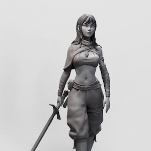 Die Wolfrider Charaktere | Weibliche Fantasie Miniaturen | 32mm / 75mm | von Arxila