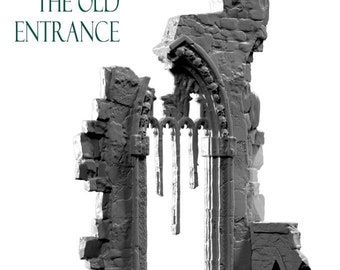 The Old Entrance | DnD Church Terrain Scenery | 32mm / 75mm / 100mm | by Realm of Dreams Miniatures