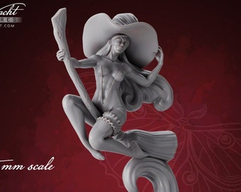 Belinda la Bruja / Bella Nacht Miniatures / Pin-up / Miniaturas de Fantasía