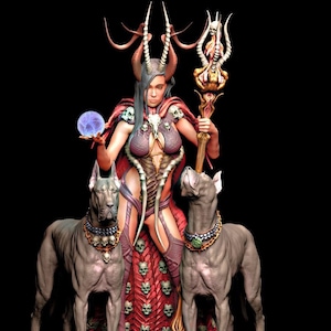 Astarte | Printomancer | 3D Printed Miniatures | Fantasy Models | 32mm / 75mm