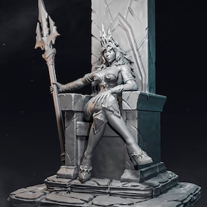 Duvessa | Fantasy miniature female pin up miniature 3d print  | 80mm | by LD3Dart