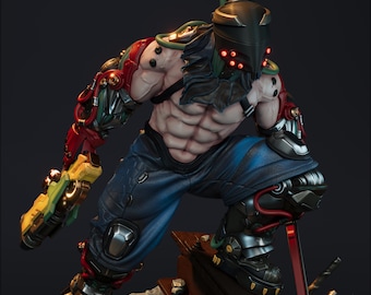 Nematon | Sci-fi Cyberpunk Cyber Psycho Miniature | 32mm / 75mm | by Hardwitch Games
