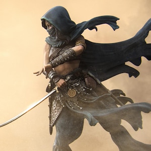 Warrior of the Sands | Female Fantasy Persian Warrior Fighter Collectible Miniature Statue | 75mm / 140mm | by Nerikson
