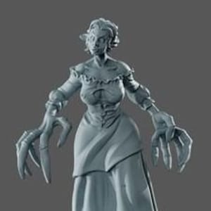 Agnes | Female Fantasy Ghoul Collectible Resin Pinup Miniature | 40mm / 75mm | by Gaia Miniatures