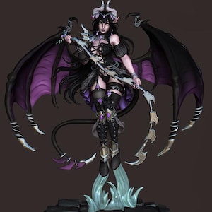Sukkubus Lileth | Weibliche Fantasy Demoness Pin-up Miniatur | 75mm | von Ronin Arts Workshop