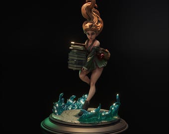 Ania Hakkana | DnD Female Demihuman Beastkin Pinup Miniature | 32mm / 75mm | by Hardwitch Games