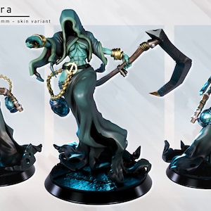Wraith Nyxera | Female Undead Lich Ghost Monster Girl Pin up miniature | 32mm / 75mm | by Gaz Minis