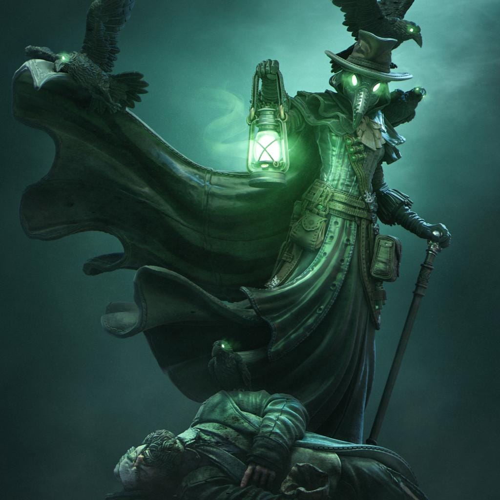 Plague Doctor | Dnd Human Apothecary Healer Collectible Diorama