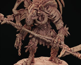 Zerox Bruda | DnD Demon King Flesh Golem Miniature | 32mm / 75mm | by Hardwitch Games