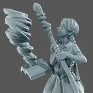 Sophia | Female Fantasy Witch Girl Collectible Resin Pinup Miniature | 40mm / 75mm | by Gaia Miniatures