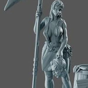 Kendra | Female Fantasy Ghost Reaper Girl Collectible Resin Pinup Miniature | 40mm / 75mm | by Gaia Miniatures